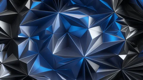 Looping 3d animation, abstract crystal background illuminated Stock Footage 226948352