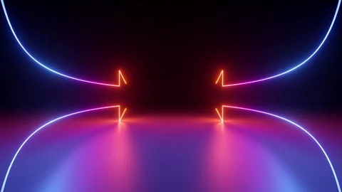 Looping 3d animation, abstract minimalist geometric background. Stock Footage 295921535
