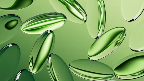 Looping 3d animation. Abstract minimalist green aesthetic background. Stock Footage 311455956
