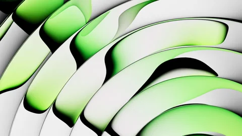 Looping 3D animation. Abstract minimalist background featuring liquid bubbles Video stock 321693533