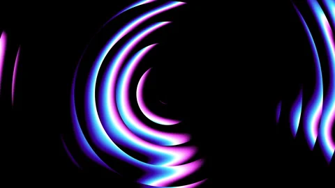 Looping 3D animation. Abstract minimalist background of flat discs with Stock Footage 347757302
