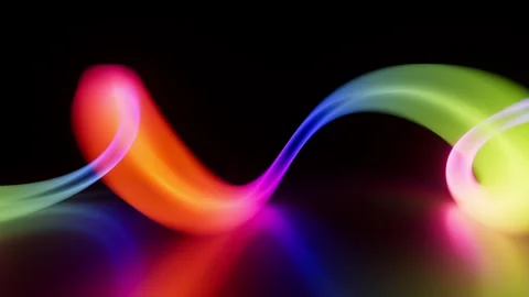 Looping 3d animation, abstract unfocussed background Stock Footage 308303539