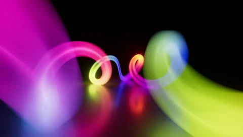 Looping 3d animation, abstract unfocussed background Stock Footage 312121917