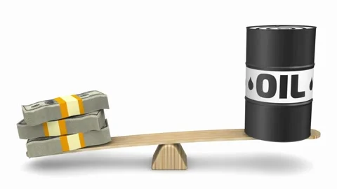 Looping 3D animation of a black oil barrel in UHD Vidéo 334031005