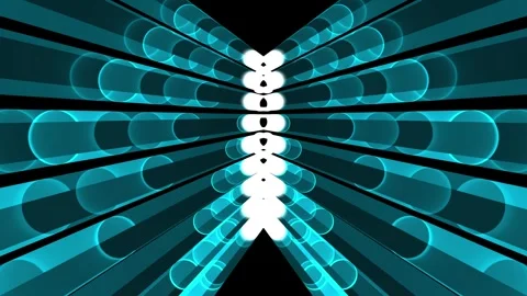 Looping 3d animation. blue lines and dots animation. Stock Footage 343154185