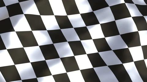 Looping 3D animation of the checkered race flag 스톡 동영상 142999572
