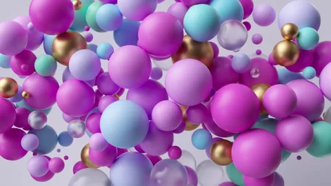 Looping 3d animation, minimalist abstract geometric background. Video stock 290926783