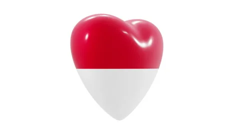 Looping 3D animation of the Monaco heart Stock Footage 143411880