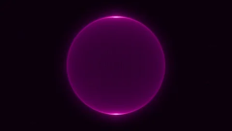 Looping 3d animation. neon pink sphere.abstract circle background Stock Footage 302652099