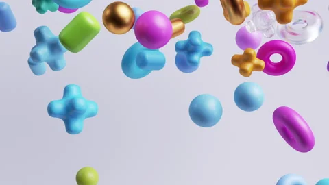 Looping 3d animation, seamless abstract background Stock Footage 232111717