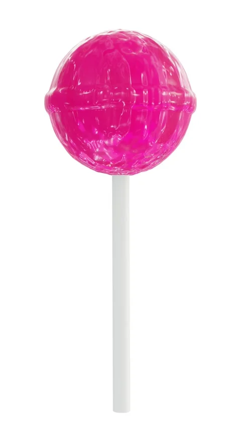 Looping 3D animation of the spinning pink lollipop demonstration Видео 272116852