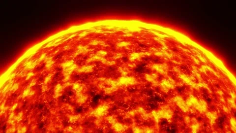 Looping 3D animation of the Sun Video stock 151283819