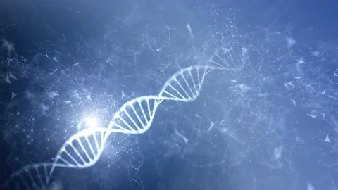 Looping 3d dna double helix chain science animation background 스톡 동영상 229849434