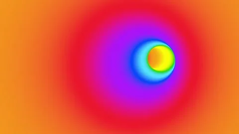 Looping 3D Rainbow Tunnel Animation with Gradient Colors Stock Footage 312220966