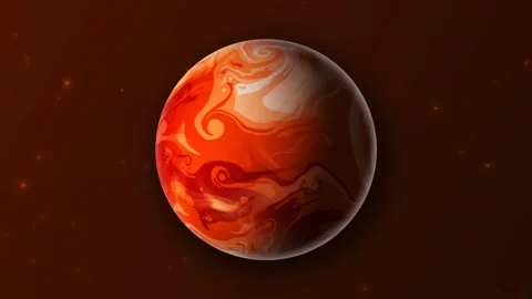 Looping 3D Render of a Gas Giant Planet Video stock 345814297