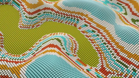 Looping 3D Video Background Stock Footage 135740884