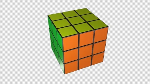 Looping 80's 3D Cube Video stock 265864375