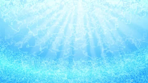 Looping 8bit Retro Pixel Underwater Background Blue 스톡 동영상 337980348
