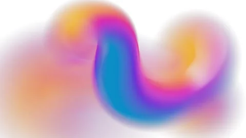 Looping abstract 3d animation. Bright, colorful, blurred spots blending Stock Footage 307382273