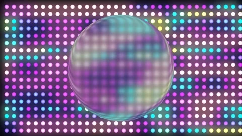 Looping Abstract 3D Render of a Crystal Glass Sphere Stock-Footage 345973599