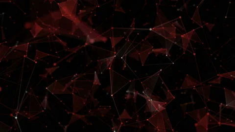 Looping abstract animation of Connecting Plexus lines and triangles. Stock Footage 97377491