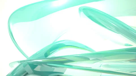 Looping abstract background (Rendering high-quality glass surfaces) Vídeos de archivo 25455419
