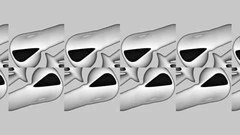 Looping abstract black and white background Stock Footage 159796324