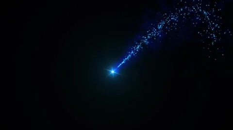 Looping abstract blue comet Stock Footage 59690884