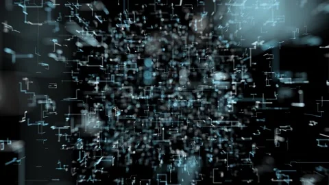 Looping abstract blurred lines motion on black background 스톡 동영상 334079356