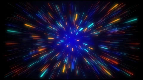 Looping abstract colorful lightburst motion background Stock Footage 345659904