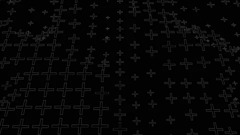 Looping abstract cross animation. Stock Footage 157971821