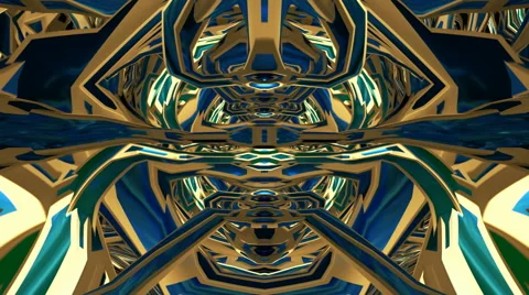 Looping abstract fractal background Stock Footage
