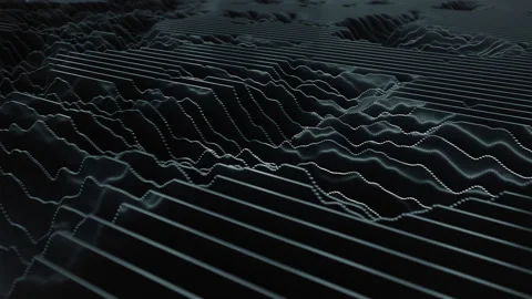 Looping abstract geometric low poly animation. Stock Footage 129161994