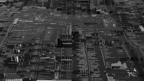 Looping Abstract HUD. Stock Footage 102709704