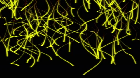 Looping Abstract Particle Ribbons  - 4K Resolution Ultra HD Stock Footage 42435871