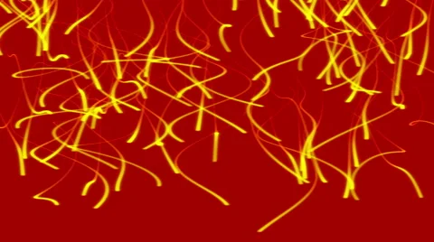 Looping Abstract Particle Ribbons  - 4K Resolution Ultra HD Stock Footage 42436618