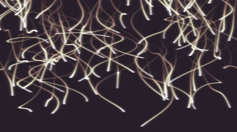 Looping Abstract Particle Ribbons  - 4K Resolution Ultra HD Stock Footage 42436841