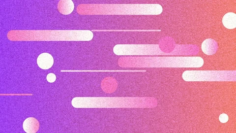 Looping abstract pattern drifting across purple orange gradient, with white dots Stock Footage 311471407