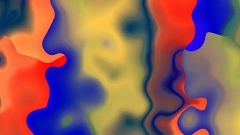 Looping abstract reflective plastic paint fluid background. Stock Footage 303745895