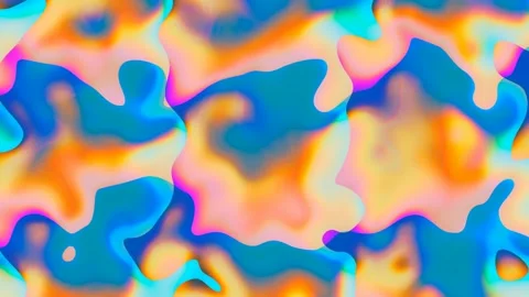 Looping abstract reflective plastic paint fluid background. Stock Footage 303745898