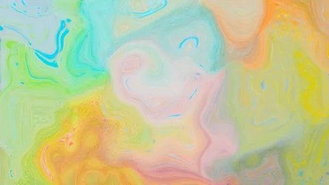 Looping abstract reflective plastic paint fluid background. Stock Footage 303745961