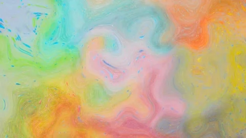 Looping abstract reflective plastic paint fluid background. Stock Footage 303746045