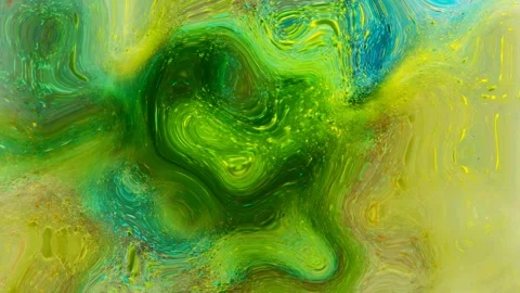 Looping abstract reflective plastic paint fluid background. Stock Footage 303746124