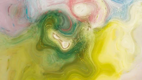 Looping abstract reflective plastic paint fluid background. Stock Footage 303746125