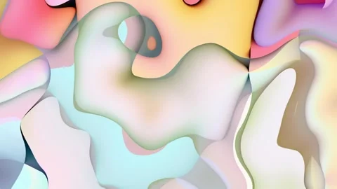 Looping abstract reflective plastic paint fluid background. Stock Footage 303746186