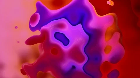 Looping abstract reflective plastic paint fluid background. Stock Footage 303746212