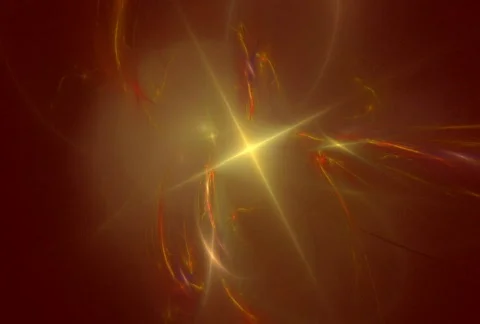 Looping Abstract Rotating Orange Lights Stock Footage 609955
