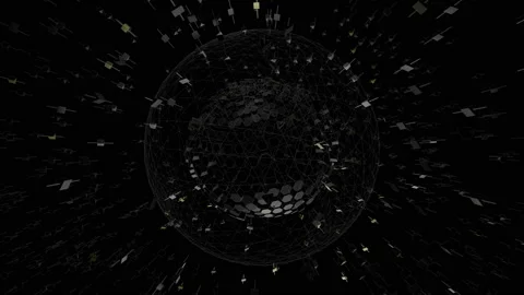 Looping abstract SciFi satellite connection. Stock Footage 103280359
