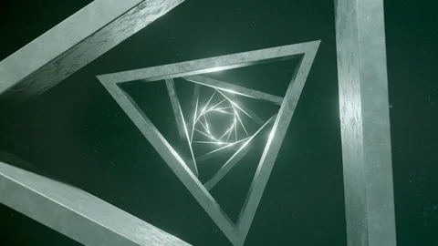 Looping Abstract Triangles - Film Texture Style Stock Footage 128337312