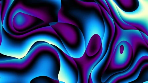 Looping abstract visuals. Hypnotic repetitive pattern of flowing liquidlike Stock Footage 339243566
